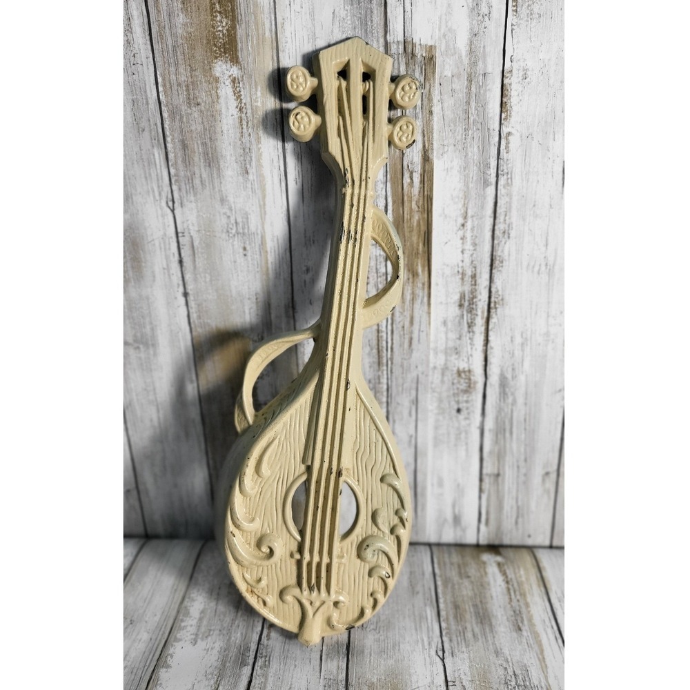 Vintage Lexton 1976 USA Faux Mandolin Musical Instrument Wall Hanging Decor